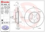 Brembo 09.A402.10 тормозной диск на CHRYSLER 300 C Touring (LX)