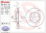 BREMBO Диск тормозной Lexus ES (GSV4_, ACV4_) 3.5 (09.A417.11)