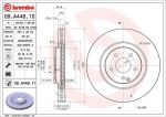 BREMBO Диск тормозной MERCEDES-BENZ C 320 CDI (W203) (05-2.07) F крашенные (вместо 09.A448.10) (2034210412, 09.A448.11)