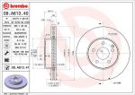 BREMBO Диск тормозной вент. передний MERCEDES-BENZ E-CLASS T-Model (S212) (08/09-) F крашенные (вместо 09.A613.40) (2044210712, 09.A613.41)