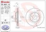 BREMBO 09.A637.11_диск торм.пер!с пок.Chrysler Sebring/Avenger/Caliber,Jeep Compass/Patriot 1.8-2.4CRD 06> (09A63711)