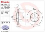 BREMBO 09.A707.11_диск тормозной передний! с покрытием Toyota Yaris/Prius 1.0/1.3 06> (09A70711)