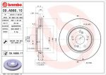 BREMBO Диск тормозной вент. передний HONDA CR-V III (10/06-) F (45251SWWG01, 09.A866.10)