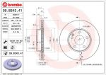 BREMBO 09.B343.41 диск тормозной передний! MB W176/W246 1.5-1.8CDi 11> (09.B343.41)