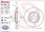 BREMBO 09.B352.10 диск тормозной передний! Renault Laguna III/Scenic III 2.0GT/2.0DCi 08> (09.B352.10)