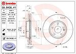 BREMBO Тормозной диск Fr MB (W176/W246/C117) окраш. 11- (09B43641)