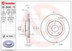 Brembo 09.B596.11 тормозной диск на NISSAN TIIDA Наклонная задняя часть (C13)