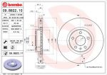 BREMBO 09.B822.10_диск тормозной передний! вентилир. Audi Q5 2.0-3.0 11> (09B82210)