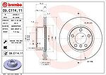 Brembo 09.C114.11 тормозной диск на 3 Touring (F31)