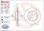 Brembo 09.C174.11 тормозной диск на KIA RIO III (UB)