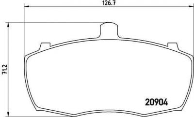 Brembo комплект тормозных колодок, дисковый тормоз на LDV 400 автобус (P 52 012)