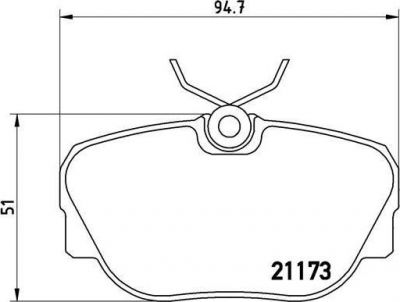 Brembo P 06 010 комплект тормозных колодок, дисковый тормоз на 3 (E30)