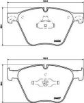BREMBO КОМПЛЕКТ ТОРМОЗНЫХ КОЛОДОК, ДИСКОВЫЙ ТОРМОЗ (P 06 073)