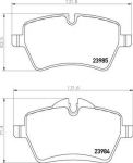 Brembo P 06 086 комплект тормозных колодок, дисковый тормоз на MINI MINI PACEMAN (R61)
