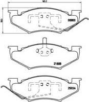 Brembo P 11 005 комплект тормозных колодок, дисковый тормоз на HONDA CR-V III (RE)