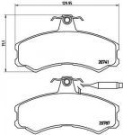 Brembo P 23 022 комплект тормозных колодок, дисковый тормоз на FIAT DUCATO Panorama (280)