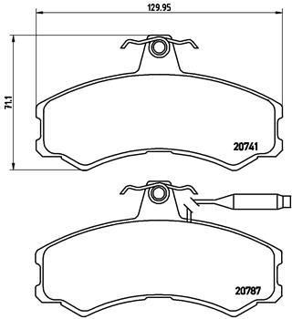 Brembo P 23 022 комплект тормозных колодок, дисковый тормоз на FIAT DUCATO Panorama (280)