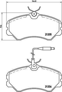 Brembo P 23 023 комплект тормозных колодок, дисковый тормоз на FIAT DUCATO c бортовой платформой/ходовая часть (290)