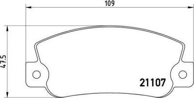 Brembo P 23 032 комплект тормозных колодок, дисковый тормоз на FIAT CROMA (154)