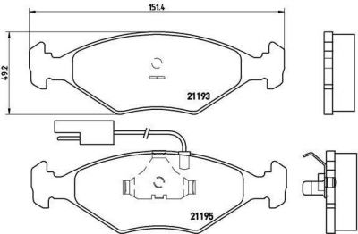 Brembo P 23 039 комплект тормозных колодок, дисковый тормоз на FIAT ELBA (146_)