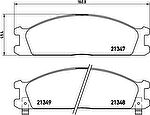 Brembo P 24 026 комплект тормозных колодок, дисковый тормоз на NISSAN VANETTE автобус (C22)