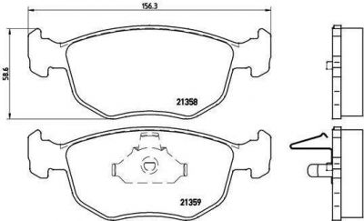 Brembo P 24 069 комплект тормозных колодок, дисковый тормоз на AC COBRA Mk IV (291N)