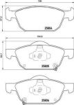 Brembo P 28 076 комплект тормозных колодок, дисковый тормоз на HONDA CIVIC IX (FK)