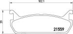 Brembo P 49 015 комплект тормозных колодок, дисковый тормоз на MAZDA 323 C IV (BG)