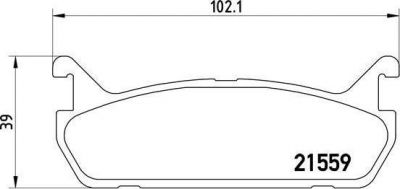 Brembo P 49 015 комплект тормозных колодок, дисковый тормоз на MAZDA 323 C IV (BG)