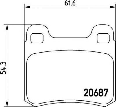 Brembo P 50 007 комплект тормозных колодок, дисковый тормоз на MERCEDES-BENZ 190 (W201)