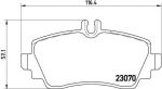 Brembo P 50 035 комплект тормозных колодок, дисковый тормоз на MERCEDES-BENZ A-CLASS (W168)
