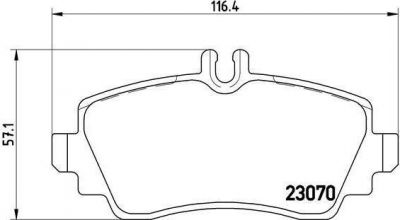 Brembo P 50 035 комплект тормозных колодок, дисковый тормоз на MERCEDES-BENZ A-CLASS (W168)