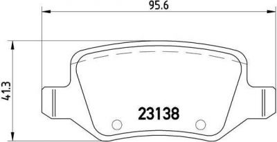 BREMBO КОМПЛЕКТ ТОРМОЗНЫХ КОЛОДОК, ДИСКОВЫЙ ТОРМОЗ (P 50 058)