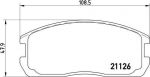Brembo P 54 009 комплект тормозных колодок, дисковый тормоз на MITSUBISHI LANCER IV (C6_A, C7_A)