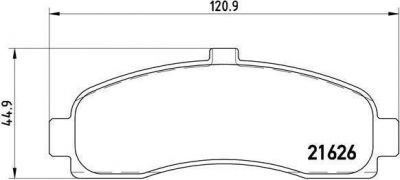 Brembo P 56 031 комплект тормозных колодок, дисковый тормоз на NISSAN MICRA II (K11)