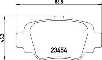 Brembo P 56 032 комплект тормозных колодок, дисковый тормоз на NISSAN MICRA II (K11)