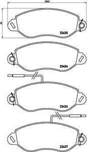 Brembo P 56 042 комплект тормозных колодок, дисковый тормоз на NISSAN CABSTAR E