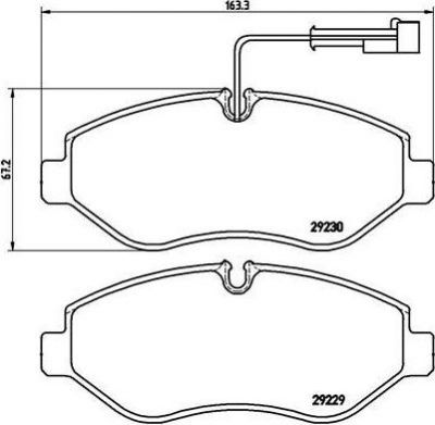 Brembo P 56 066 комплект тормозных колодок, дисковый тормоз на NISSAN CABSTAR