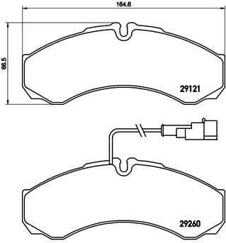 Brembo P 56 069 комплект тормозных колодок, дисковый тормоз на IVECO DAILY II автобус
