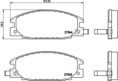 Brembo P 59 015 комплект тормозных колодок, дисковый тормоз на OPEL CAMPO (TF_)