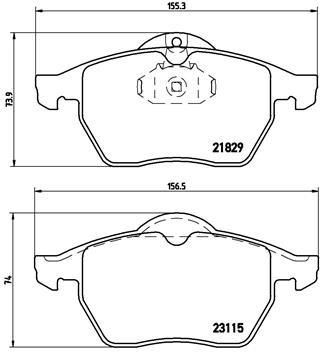 Brembo P 59 022 комплект тормозных колодок, дисковый тормоз на OPEL VECTRA B (36_)