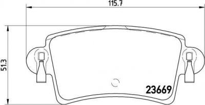 BREMBO КОМПЛЕКТ ТОРМОЗНЫХ КОЛОДОК, ДИСКОВЫЙ ТОРМОЗ (P 59 040)