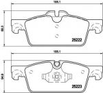 BREMBO КОМПЛЕКТ ТОРМОЗНЫХ КОЛОДОК, ДИСКОВЫЙ ТОРМОЗ (P 61 112)
