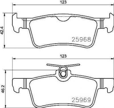 Brembo P 61 126 комплект тормозных колодок, дисковый тормоз на PEUGEOT 308 SW II