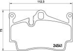 Brembo P 65 028 комплект тормозных колодок, дисковый тормоз на PORSCHE BOXSTER (987)