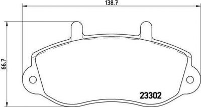 BREMBO КОМПЛЕКТ ТОРМОЗНЫХ КОЛОДОК, ДИСКОВЫЙ ТОРМОЗ (P 68 025)