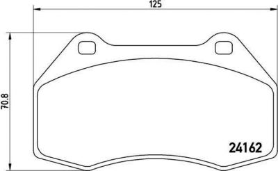 Brembo P 68 036 комплект тормозных колодок, дисковый тормоз на RENAULT MEGANE II (BM0/1_, CM0/1_)