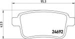 Brembo P 68 043 комплект тормозных колодок, дисковый тормоз на RENAULT KANGOO Express (FW0/1_)