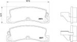 Brembo P 83 017 комплект тормозных колодок, дисковый тормоз на TOYOTA COROLLA FX Compact (E8B)