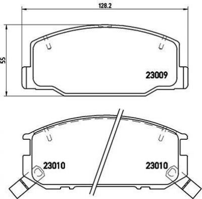 Brembo P 83 031 комплект тормозных колодок, дисковый тормоз на TOYOTA PREVIA (TCR2_, TCR1_)